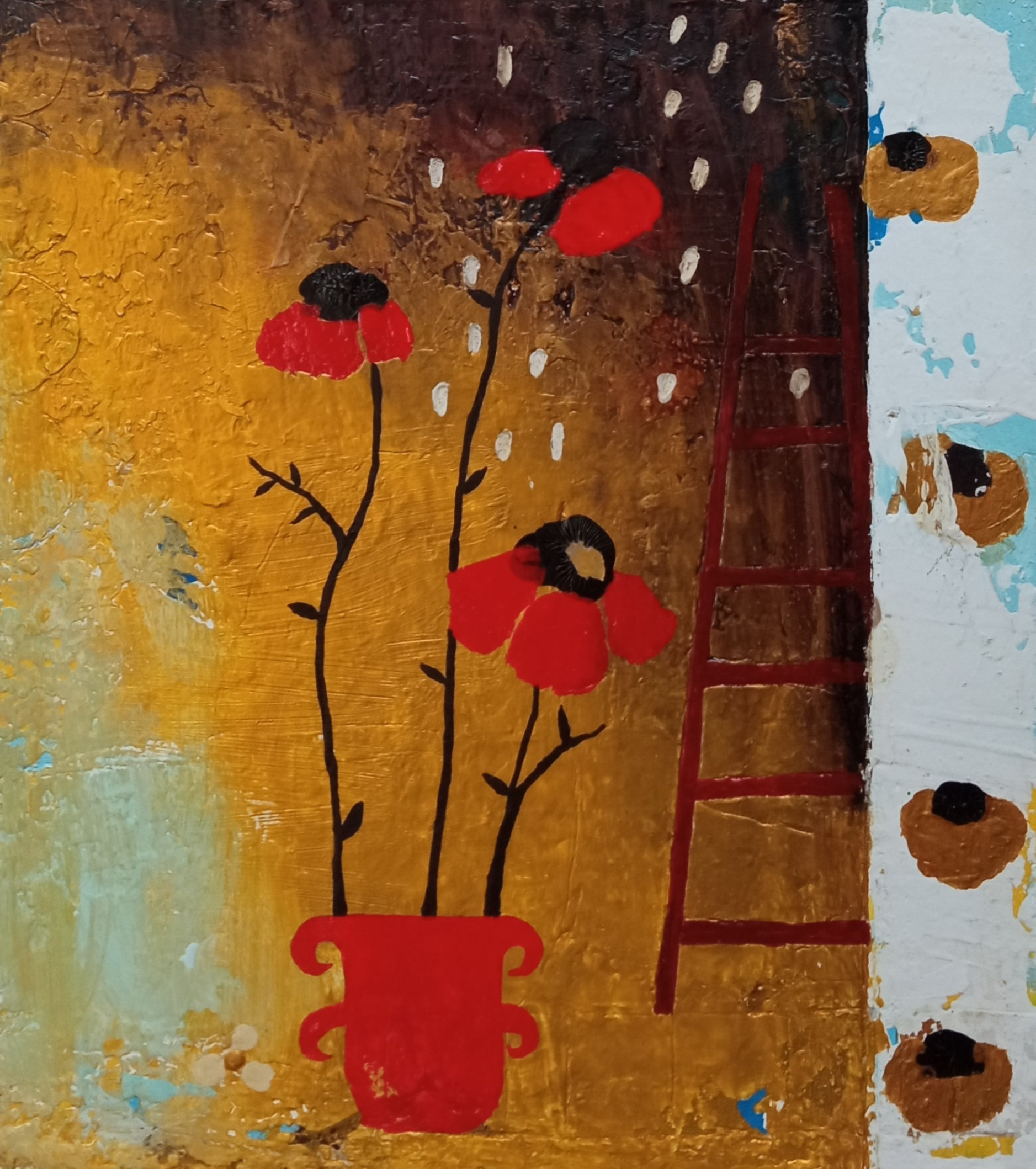 On my way ( 25 x 28 cm)