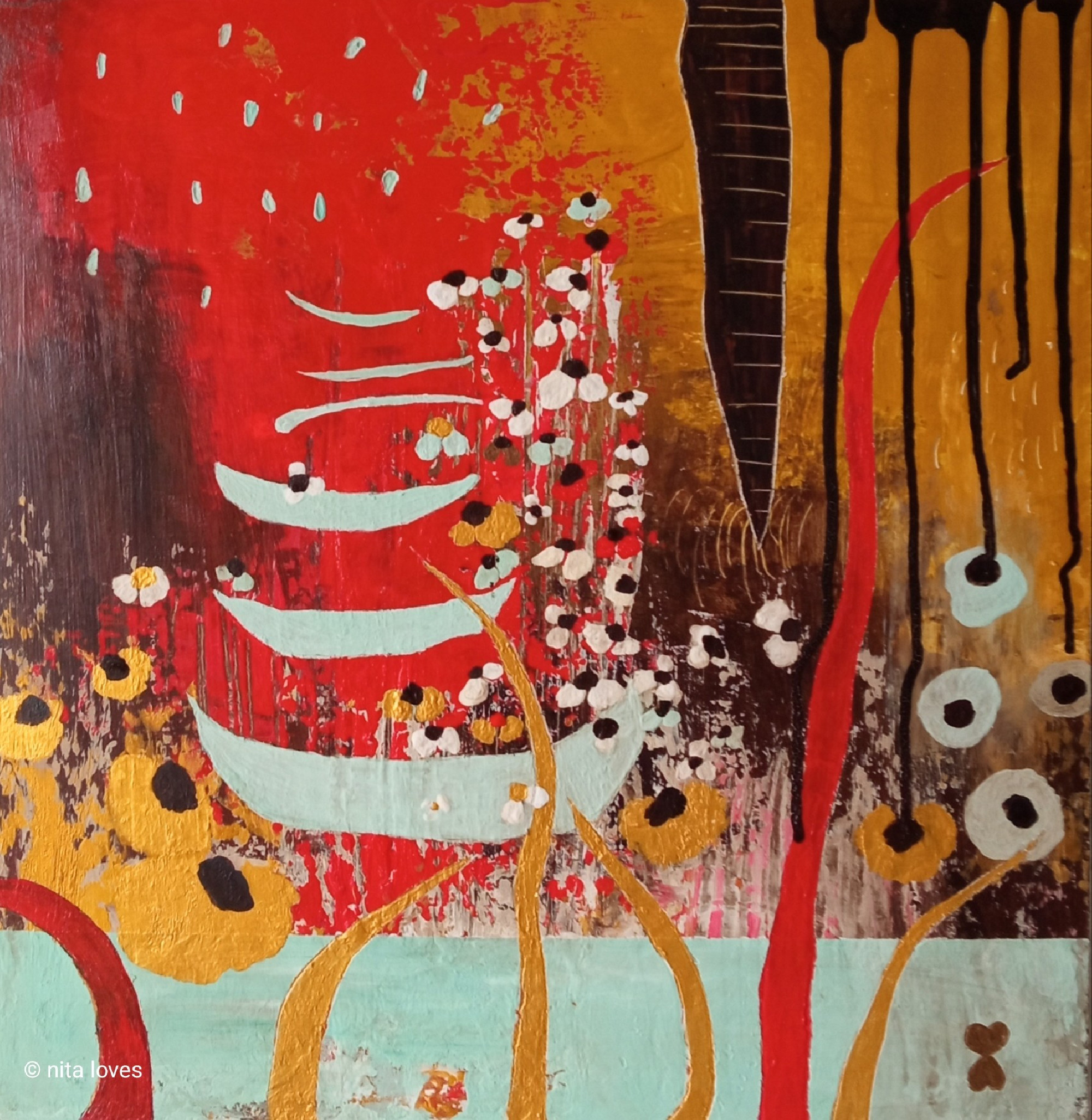 Garden of inner joy ( 40 x 38 cm )