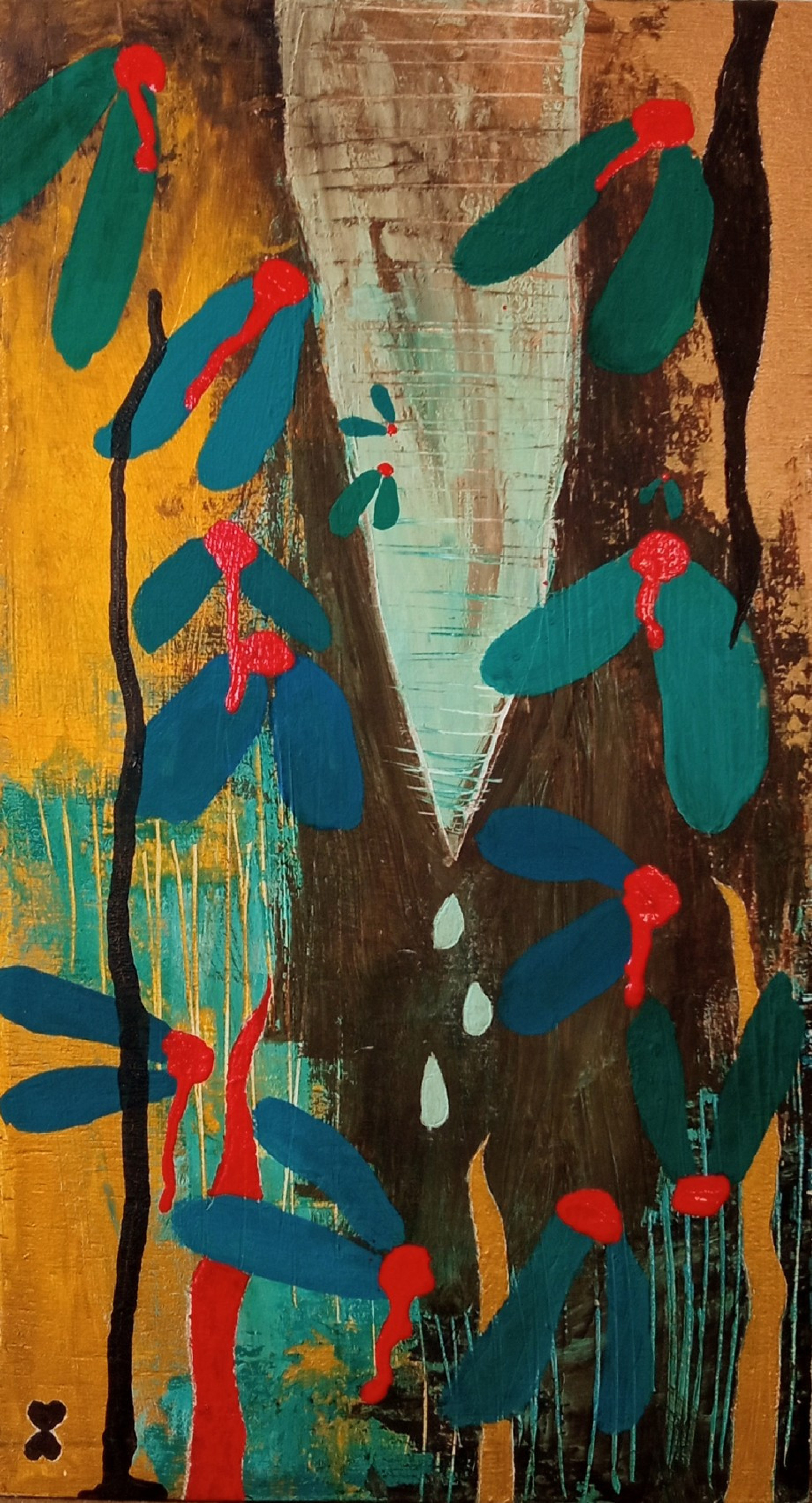 Tropical garden of love ( 21 x 38 cm)