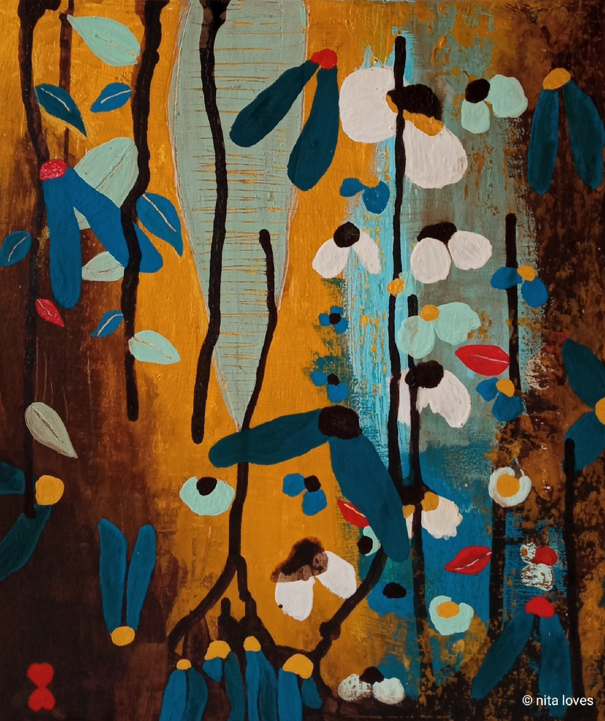 Water garden ( 40 x 33 cm )