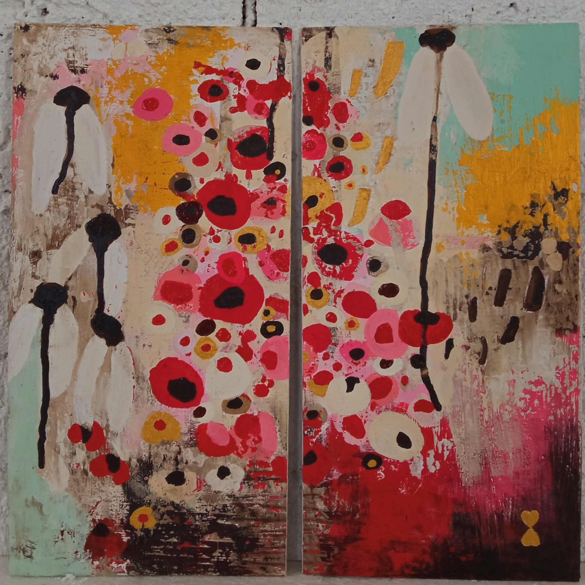 Duo yes ( 38 x 38 cm )