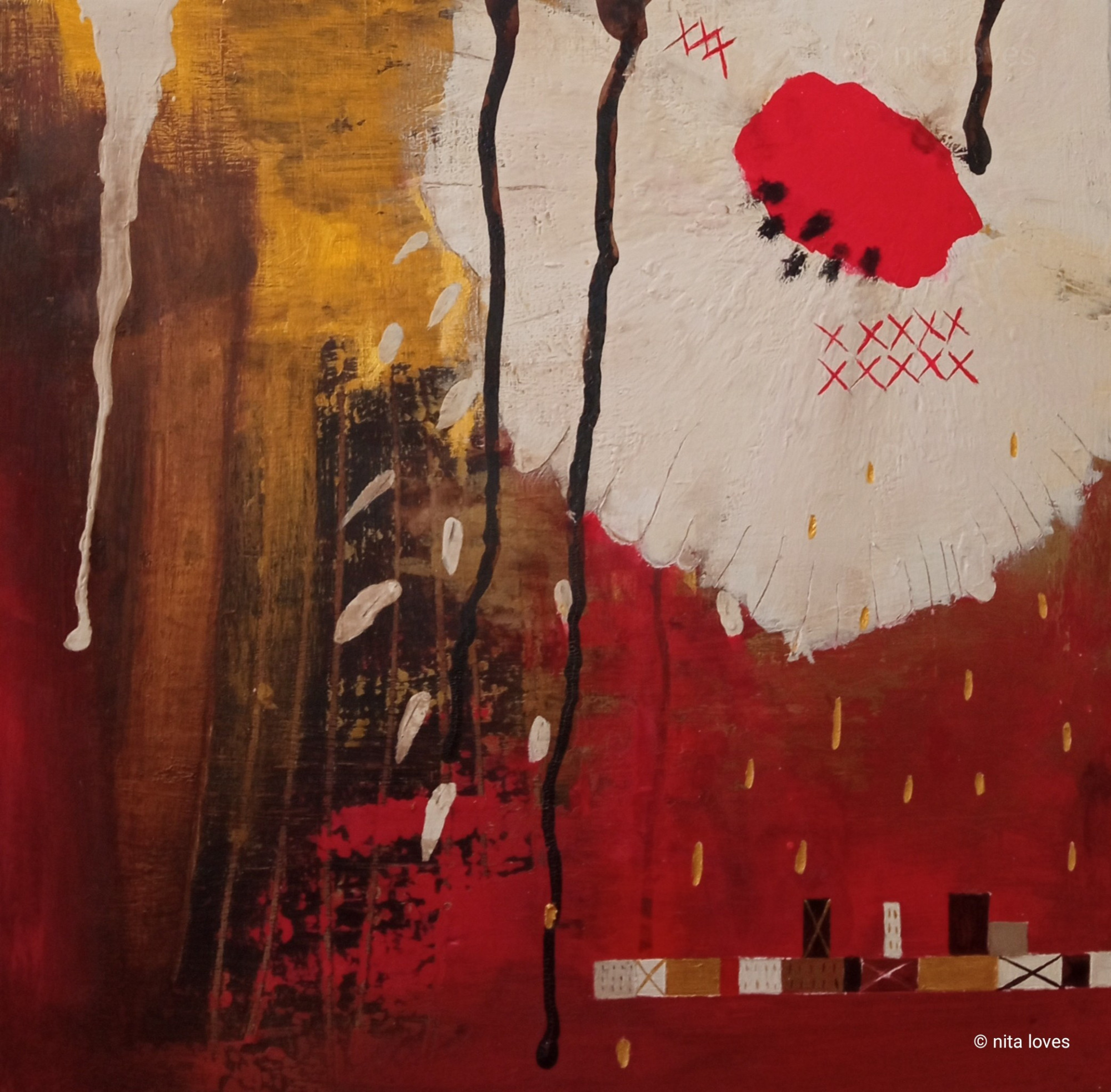 Garden of the skyscraper called Flor ( 37 x 37 cm)