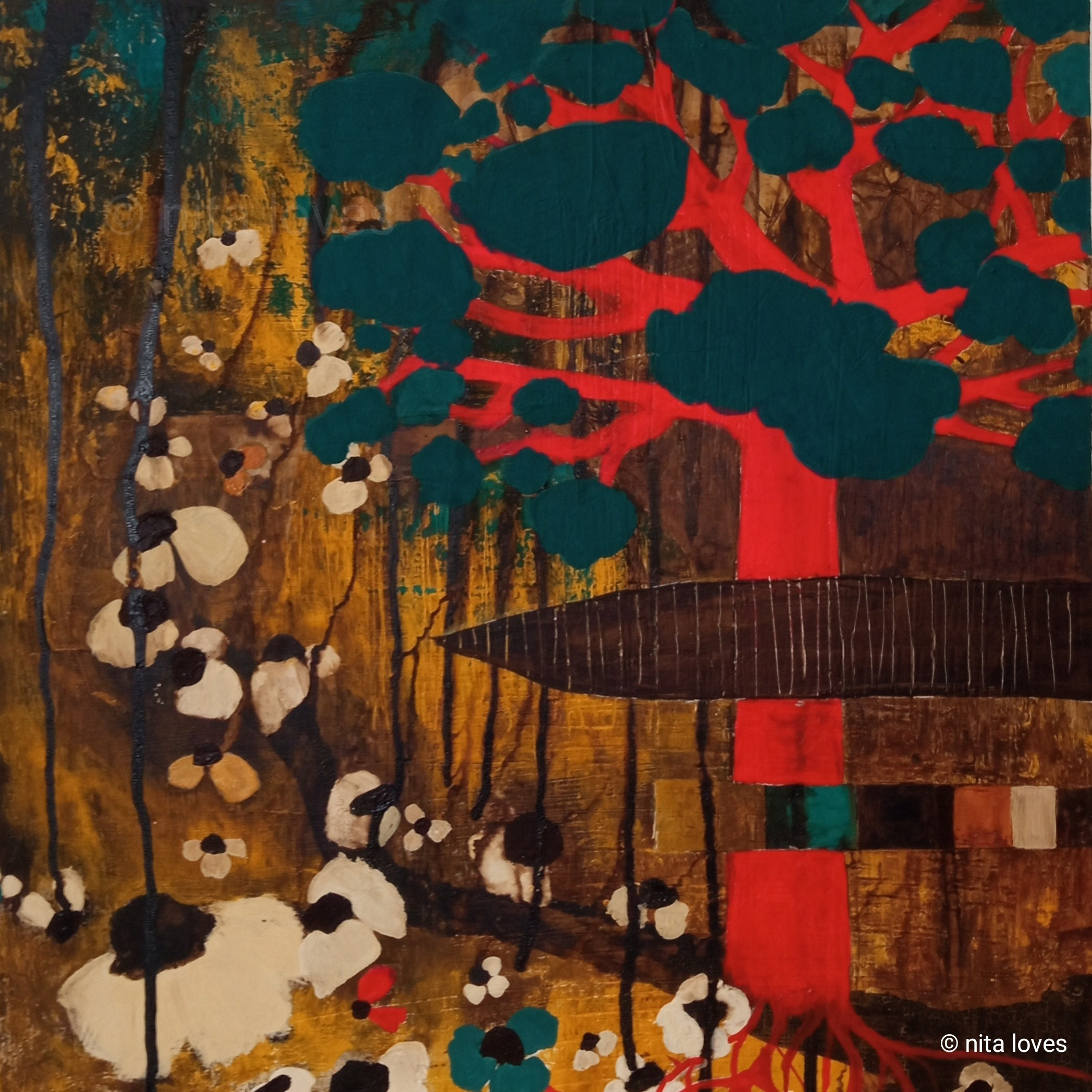 Trip garden ( 46 x 43 cm)