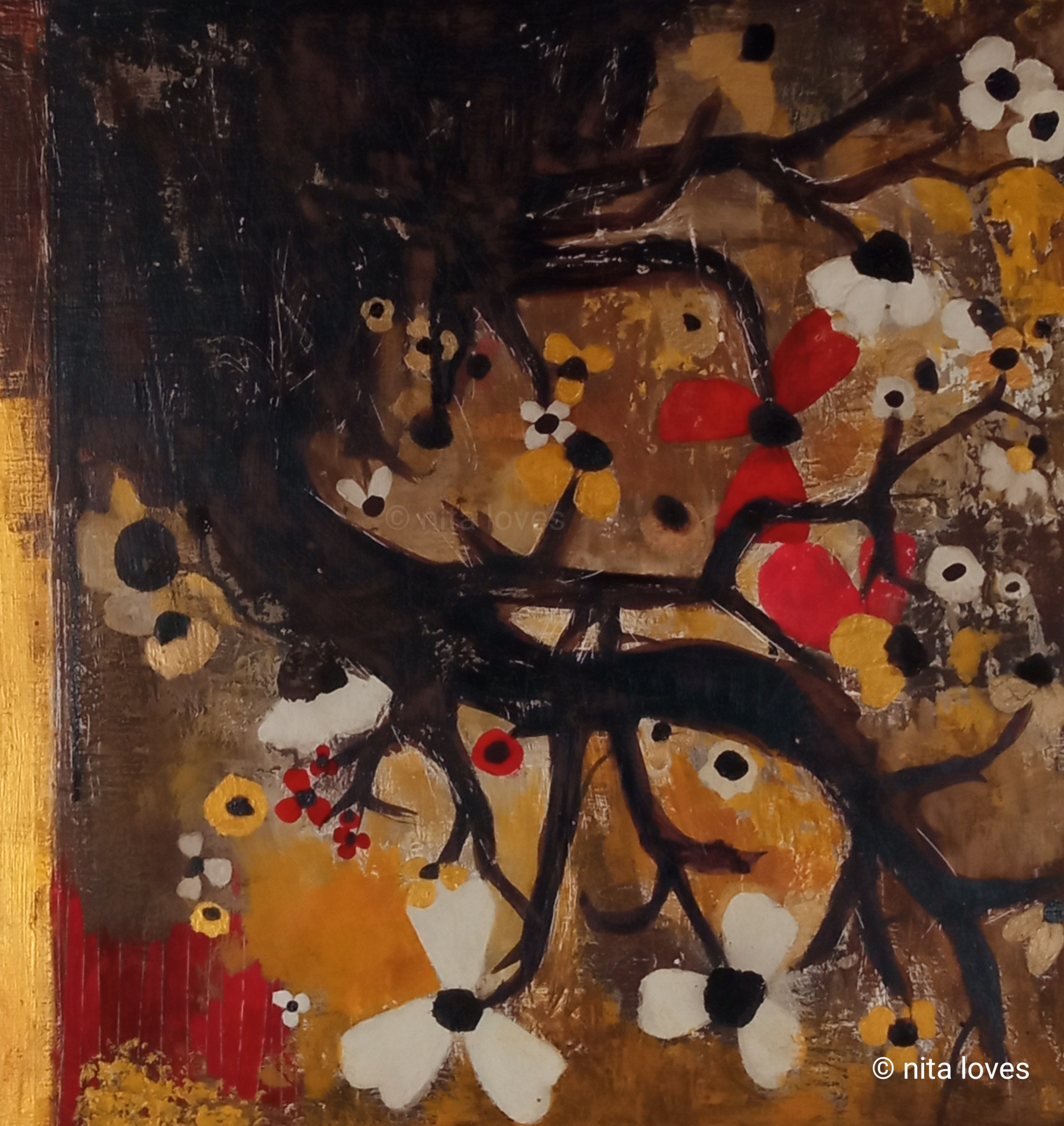 Heart garden ( 37 x 40 cm )