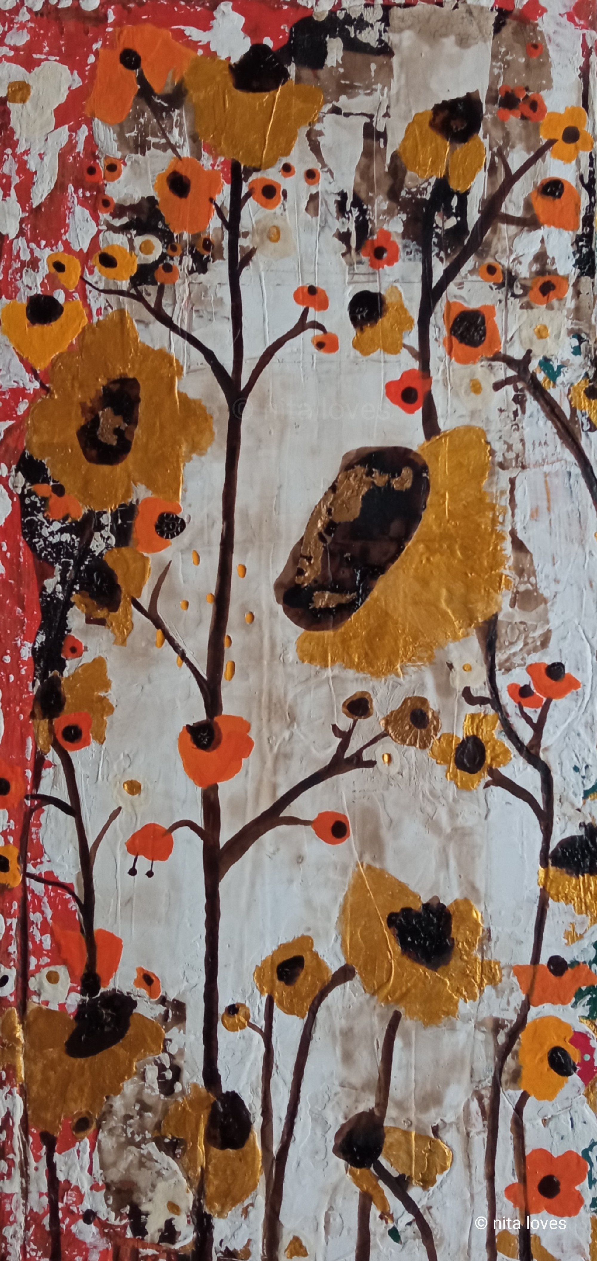 Fall walk (16 x 32 cm )