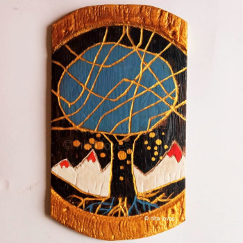 Wood soul ( 23 x 14 cm )