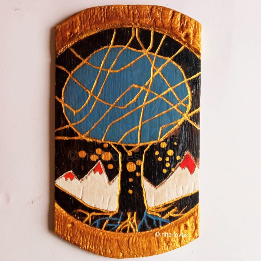 Wood soul ( 23 x 14 cm )