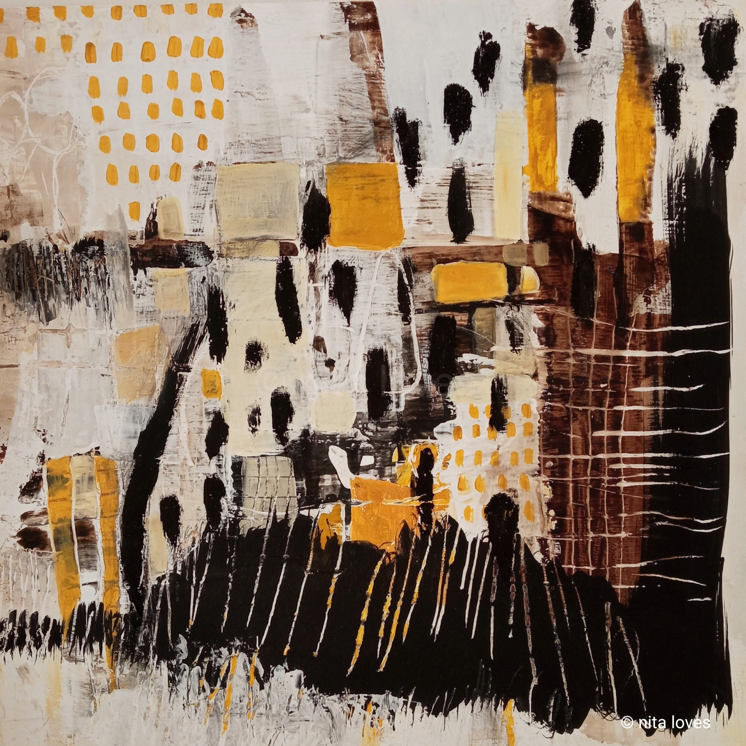 No title Continuous movement Series ( 25 x 25 cm )