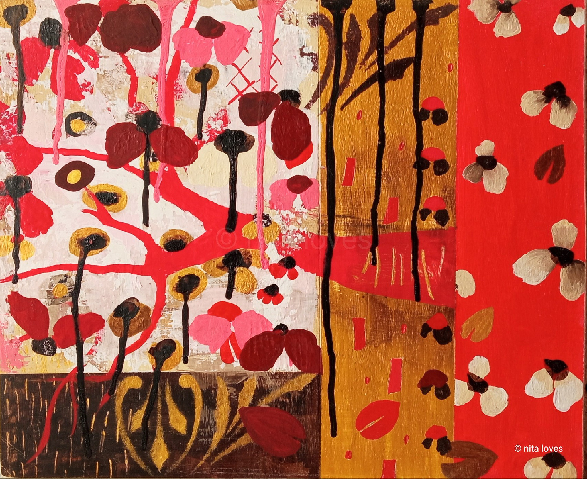Mix garden ( 31 x 38 cm)