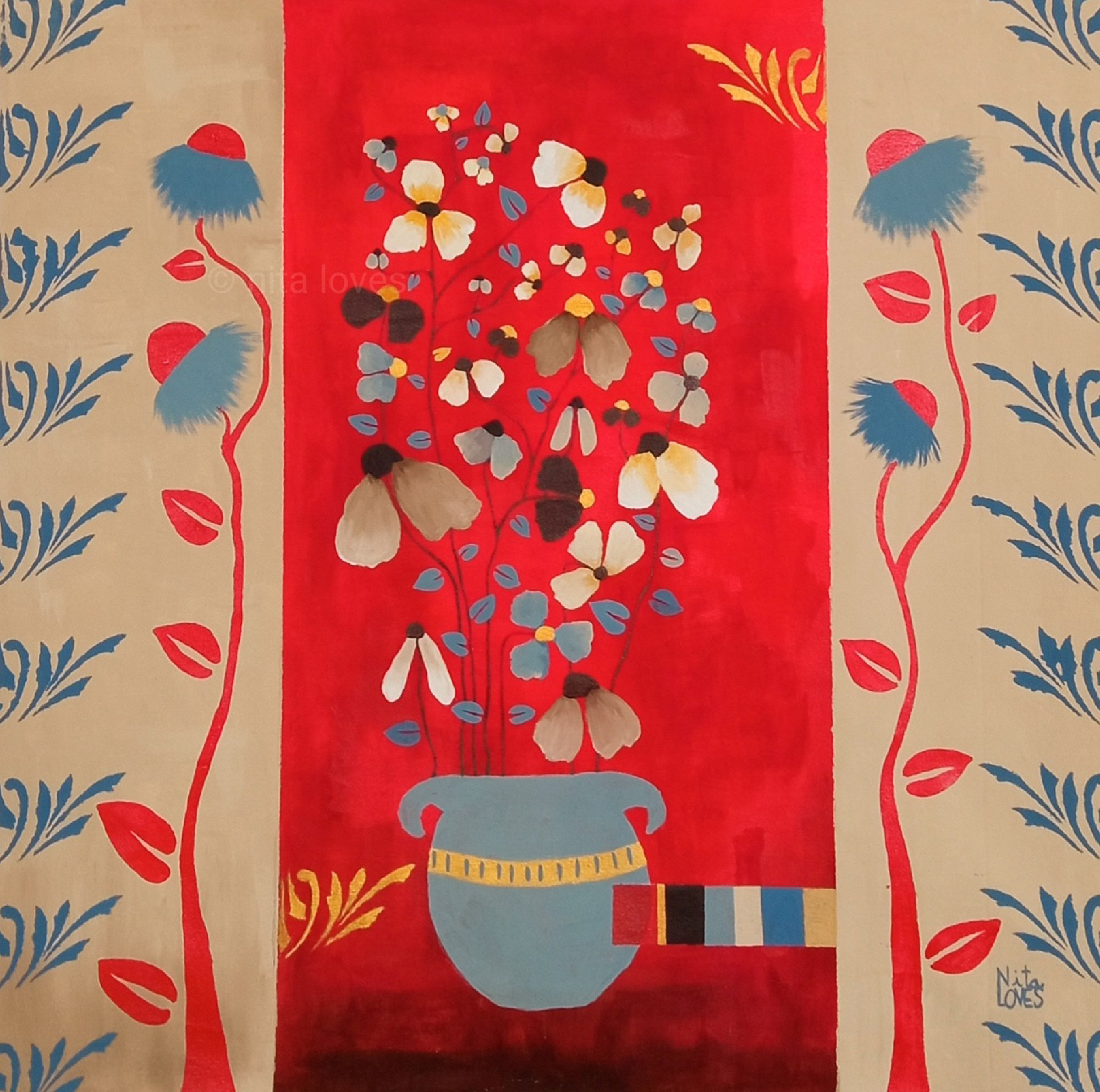 Refresh your mind III ( 89 x 87 cm)