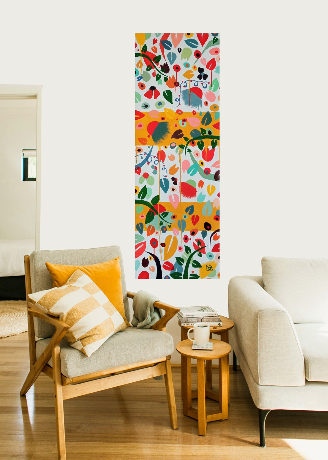 Refresh your exuberant mind ( 132 x 47 cm )